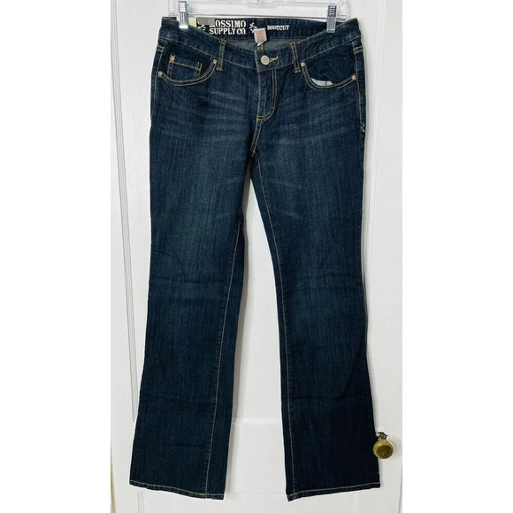 Mossimo Jeans Boot Cut sz 9 Lowest Rise Dark Wash Womens - Picture 1 of 14